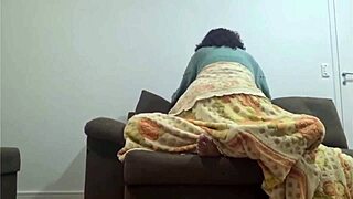 mature brunette milf bounces huge cock cowgirl style in homemade video