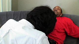 tiffany rides black huge cock cowgirl style wildly!