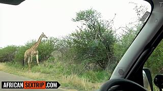 Submissive Ebony GF Sloppy Deepthroats BF's Huge Cock Vacation POV