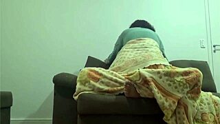 mature brunette milf bounces huge cock cowgirl style in homemade video