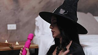 witch fucked hard by stranger on halloween 😈👻