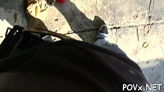 Nasty Barely Legal 18+ Teen Slut Sucks Cock In Hardcore Couple POV Orgasms