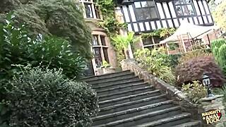 Brunette's SMALL TITS Get DOUBLE PENETRATED Hard in Wild Group FUCK