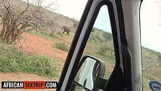 Submissive Ebony GF Sloppy Deepthroats BF's Huge Cock Vacation POV