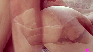 liam h pulls out of blonde jada j's pussy right before breeding her deep inside