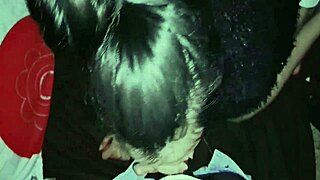 SWEET LATINA SUCKS HUGE BLACK COCK DEEP