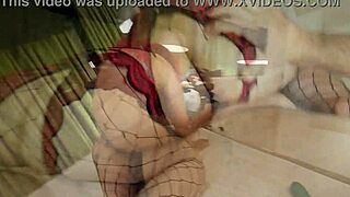 huge tits blonde brazilian halloween devil sits rebolando squirts with anal toy 👻🍑💦