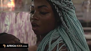 Explosive pounding unleashes busty african stripper's wild curves!