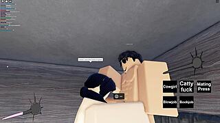 Roblox slut hammered in brutal hardcore fuck