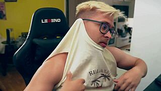 Redhead milf bent over washer takes rough creampie pounding