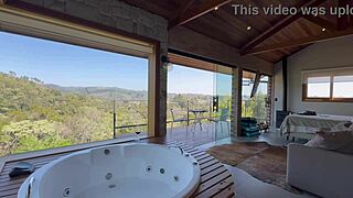 renatinha flaunts her big latina tits in the cabin