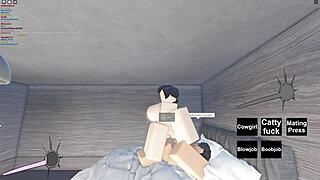 Roblox slut hammered in brutal hardcore fuck