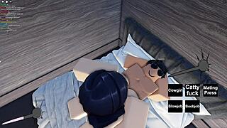 Roblox slut hammered in brutal hardcore fuck