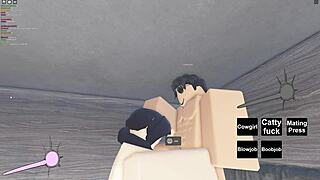 Roblox slut hammered in brutal hardcore fuck