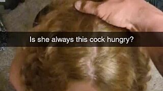 Blonde cheating wife bred doggystyle on Snapchat by friend