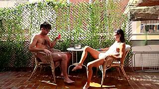 wet pussy fucked hard on terrace now?