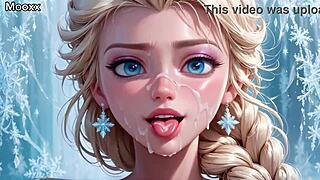 Whispered blowjob builds to explosive cumshot