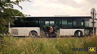 Daddy4K Horny Latina Flashes Tits to Daddy Lover