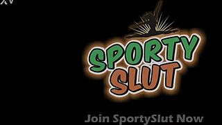 Latina Model Shakes Massive Jiggly Ass Cameltoe Peeks Perky Tits Yoga