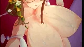 thicc trans widowmaker slays big cocks cowgirl in sexy cartoon ride