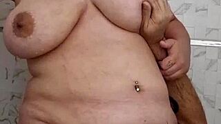 Let's lick in the shower