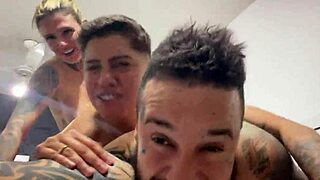 explosive thrusts deep in ass pussy till we cum together