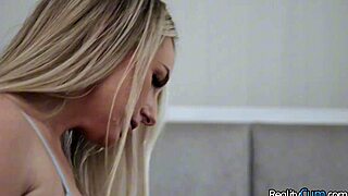 gorgeous busty blonde babe bunny madison seduces for hard cock fingering her shaved pussy