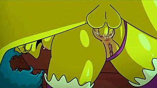 marge simpson bends for grandpa's intense doggystyle ride