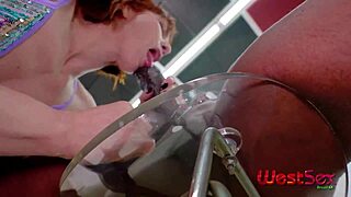 Skinny milf addicted to thick black cock anal destruction