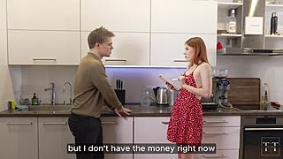 Redhead Slut's Tight Pussy Craves Muscular Hardcore Apartment Slam