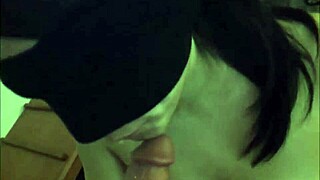 blindfolded bound neighbor endures intense anal pounding with condom