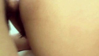 mature asian lady bent over doggy takes sloppy creampie finish