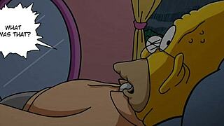 marge simpson bends for grandpa's intense doggystyle ride