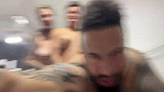 explosive thrusts deep in ass pussy till we cum together