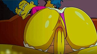 marge simpson bends for grandpa's intense doggystyle ride