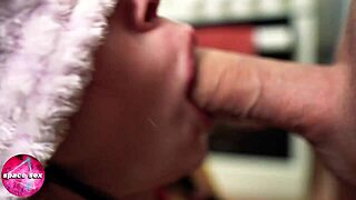 Blinded by Lust Brunette Gags on Monster Cock Before Explosive Facial Finish