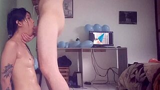 wanna see me pin her down and throat fuck hard