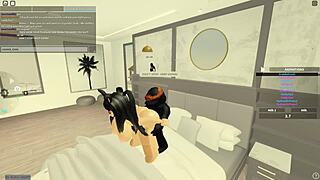 ass shaking slut rides bbc bent over deepthroat cumshot on roblox porn... damn