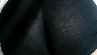 Holy crap, Doña Mary rocks those tiny gym shorts, teasing her juicy Latina curves!