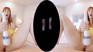 VRAllure Lauren Phillips Rams Dildo into Trimmed Pussy with Big Tits Bounce!