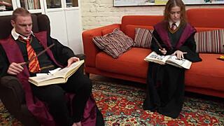 Hermione's enchanting POV deepthroat blowjob seduction unfolds