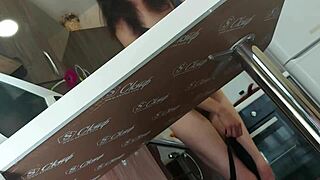 toy glides perfectly into my hairy wet pussy