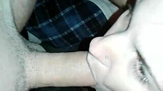Brunette Devours Monster Cock Deepthroat Style
