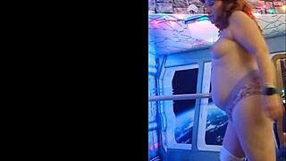 hotwife steffi dances her dildo deep into redhead milf pussy in chemise