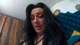 Dirty MILF Masturbates Pussy While Licking Dildo and Talking Filthy