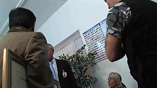 Three Sexy Babes Unleash Orgy in Boss's Office 😈 Group Fuck Fest