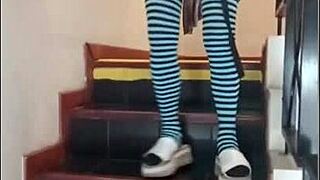 latina brunette big ass babe masturbates with friend before huge cock pounding