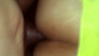 Stockinged Wife Bent Over for Intense Doggystyle Pounding