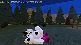 Pregnant and horny fucking my husband wildly on Roblox game night