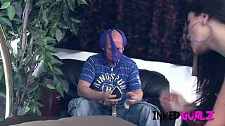 big titted inked wife gonna cuckold her old husband?